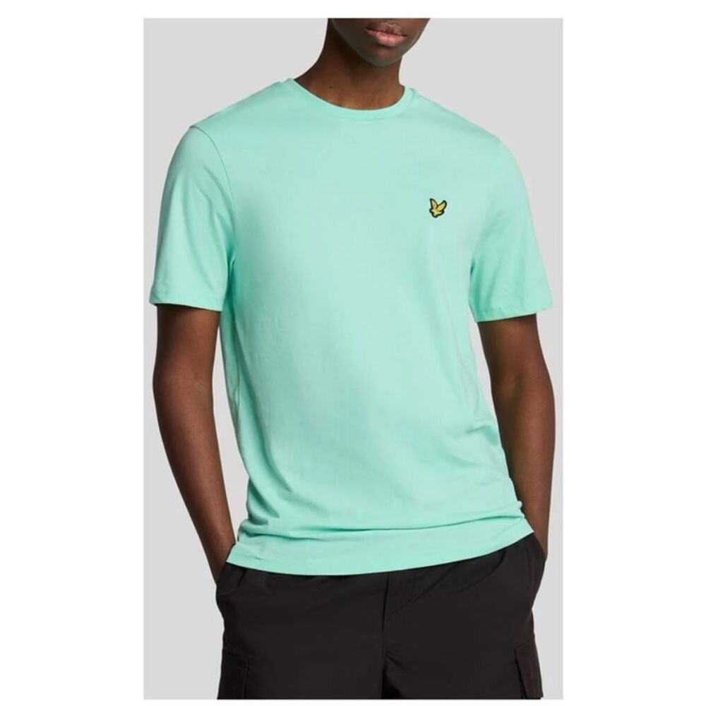 Lyle & Scott Logo T-shirt Regular Fit Tee Men Mint Green T-Shirt Medium
